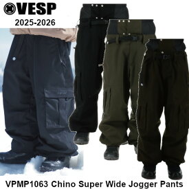 25-26 VESP べスプ VPMP1063 Chino Super Wide Jogger Pants BK OL DY スノーボード ウエア パンツ ジョガーパンツメンズ レディース スノー ウェア SNOWBOARD 正規販売店 2025-2026 ご予約商品