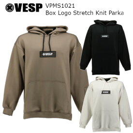 23-24 VESP べスプ VPMS1021 Box Logo Stretch Knit Parka ボックス ロゴ ストレッチ ニット パーカ メンズ レディース スノーボード SNOWBOARD 2023-2024