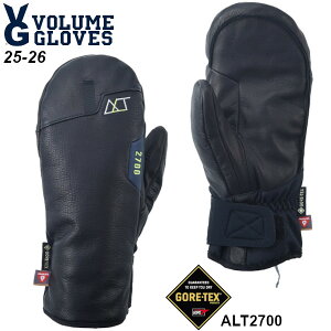 25-26 VOLUME GLOVES {[ ALT 2700 GORE-TEX / Gore Warm tech BLACK LEATHER x NAVY LEATHER ~g O[u K̔X 2025-2026 \񏤕i