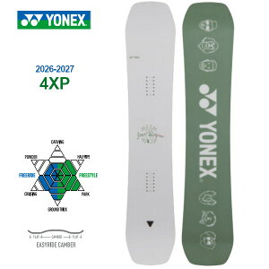 ���T�t�� 26-27 YONEX ���l�b�N�X �X�m�[�{�[�h 4XP �t�H�[�G�b�N�X�s�[ �I�[�����E���h �J�[�r���O �O���g�� SNOWBOARD ���K�̔��X �{�[�h �� 2026-2027 XP26 ���\�񏤕i