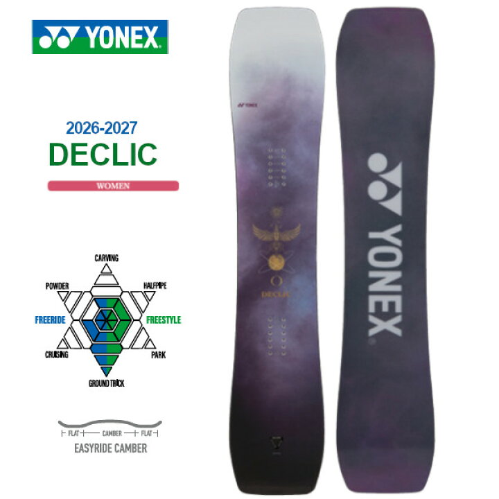 楽天市場】特典付き 26-27 YONEX ヨネックス スノーボード DECLIC デ 