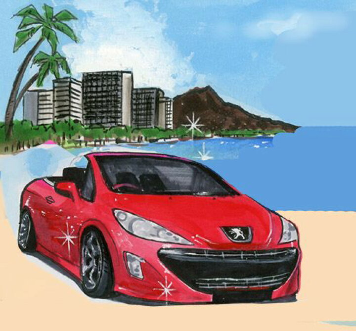楽天市場 車 イラスト 絵 写真から Lineok 色紙サイズ 退職 還暦 誕生日 お祝い オーダーメイド 水彩画 リアル プレゼント 誕生日 記念日 贈り物 トヨタ 日産 ホンダ スバル マツダ 三菱 ベンツ Bmw Mini Vw アウディ ボルボ 千里画房
