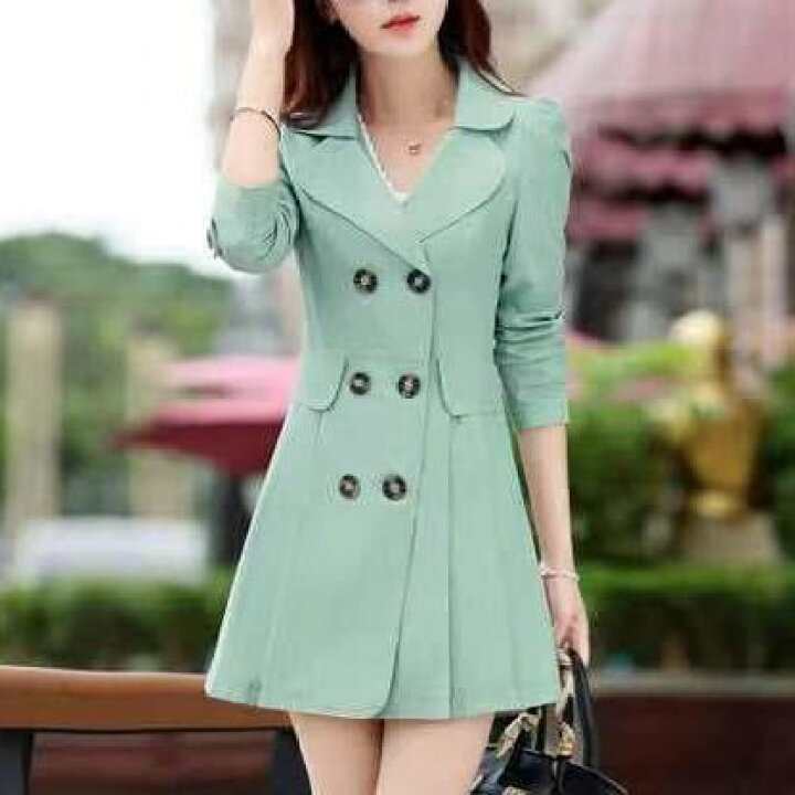 楽天市場】アウター 上着 コート トレンチコート ミドル丈 チュニック  