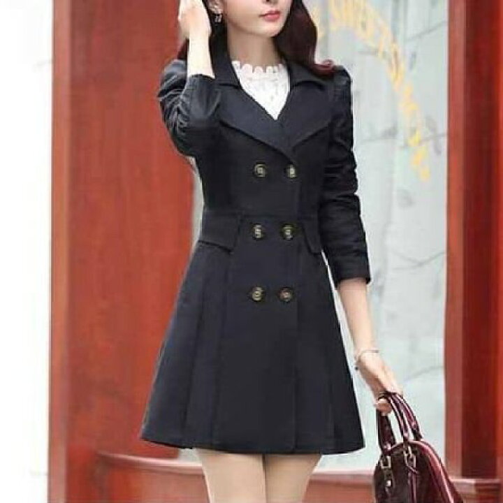 楽天市場】アウター 上着 コート トレンチコート ミドル丈 チュニック  