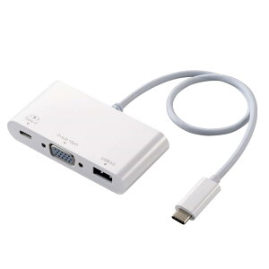 GR Type-ChbLOXe[V PDΉ [df[^] Type-C×1 USB3.1(Gen1)×1 D-sub×1 P[u30cm zCg DST-C14WH