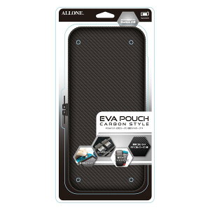 �A���[��(Allone) Switch2�p�J�[�{����EVA�|�[�` �u���b�N×�u���b�N 14.5×4×30cm Switch2�Ή� �����^�тɕ֗� ���≘�ꂩ��ی� �_�u���t�@�X�i�[ �����|�P�b�g�t �y�� �V���v�� �� ALG-NS2EVBK