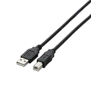 �G���R�� USB�P�[�u�� �yB�z USB2.0 (USB A �I�X to USB B �I�X) 5m �u���b�N U2C-BN50BK