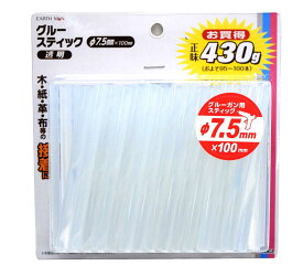 高儀(Takagi) EARTH MAN グルースティック 透明 φ7.5mm×100mm 正味430g 約100本入