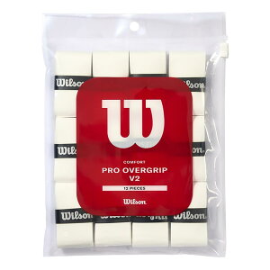 Wilson(�E�C���\��) �e�j�X �o�h�~�� �g�� �O���b�v�e�[�v �v���I�[�o�[�O���b�v V2.0 12���� �z���C�g WR8450101001 �E�B���\��