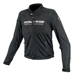 KOMINE 2025モデル JK-181 エニグマライト メッシュジャケット バイク用 春夏向け CE規格プロテクター メッシュ KOMINE Black WM