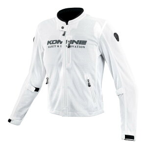 KOMINE 2025モデル JK-181 エニグマライト メッシュジャケット バイク用 春夏向け CE規格プロテクター メッシュ KOMINE Silver 2XL