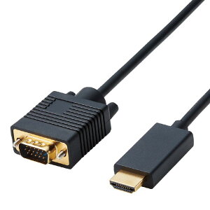 GR(ELECOM) ϊP[u HDMI VGA 1.0m ubN CAC-HDMIVGA10BK