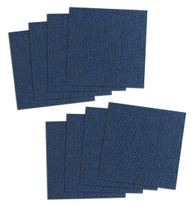 サンコー おくだけ吸着 獣医師推奨 ペット用撥水タイルマット 30cm×30cm 8枚入 ネイビーブルー 犬 猫 サンコー カーペット 【日本製 撥水 消臭 洗える ハサミでカット可】 KV-71