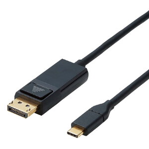 エレコム 変換ケーブル USBC DisplayPort 1.0m ブラック 【i Phone 16/16 Pro/16 Pro Max/16 Plus 対応検証済】 CAC-CDP10BK