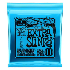 yKiz ERNIE BALL 3225 GLM^[ (08-38) EXTRA SLINKY 3Set Pack