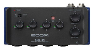 ZOOM Y[ AMS-44 I[fBIC^[tF[X ^ ubN Windows/Mac/iOS/AndroidΉ 4C/4AEg USB Type-C 4XLR^TRSR{ XeIL^RTRSo DTM y CuzM XCb`Ђ