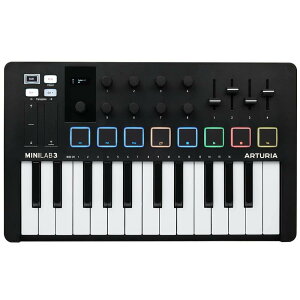 ARTURIA MIDI �L�[�{�[�h �R���g���[ ���[ MiniLab 3 BK �u���b�N