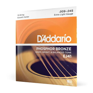 DfAddario __I AR[XeBbNM^[ tHXt@[uY Extra Light 12 .009-.045 EJ41 yKiz