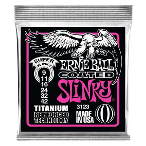 yKiz ERNIE BALL 3123 GLM^[ (09-42) COATED SUPER SLINKY R[ebhEX[p[EXL[