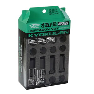 KYO-EI(���i�Y��) �z�C�[���i�b�g �Ɍ� HEPTAGON NUT �y M12 x P1.25 �z �܃^�C�v �N���������u�f���| �y �u���b�N �z �S��42mm HPF3B4