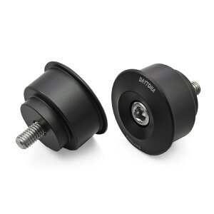 デイトナ(Daytona) バーエンドミラー アダプター バイク ヤマハ(M6)用 左右セット ハイビジミラー ブラック 47755