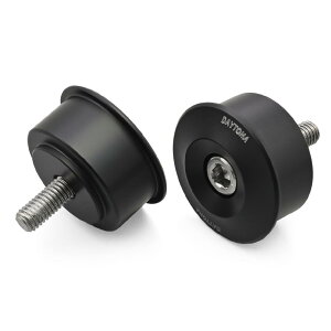 デイトナ(Daytona) バーエンドミラー アダプター バイク スズキ(M6)用 左右セット ハイビジミラー ブラック 47757