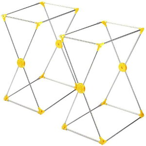 【.co.jp 限定】山研工業(Yamaken Kogyo) フタなしゴミ箱 イエ ロー 45l 2個入