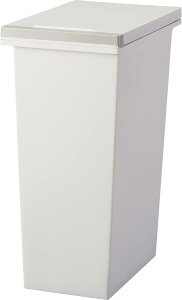 アスベル ゴミ箱 フタ付 プッシュ式 30L 日本製 エバンMP 密閉 幅25.2×奥行41.0×高さ52.4cm ホワイト