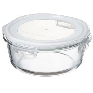 イシガキ産業 イシガキ 保存容器 縦20.5×横20.5×高さ8.4cm 丸型 1.3L DL 耐熱ガラス 容器 電子レンジ オーブン 食洗器 対応 4333 ホワイト