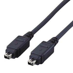 �G���R�� USB�P�[�u�� �yFireWire�z IEEE1394 400(i.LINK�EDV) 4pin-4pin 1m �u���b�N IE-441BK