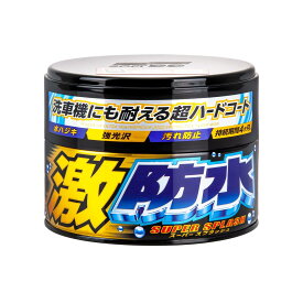 ソフト99(SOFT99) ワックス WAX 激防水WAX ダーク＆メタリック 300g 自動車塗膜の保護・艶出し用 スポンジ 00347