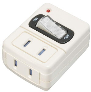 �A�C���f�B�A(Aimedia) ���U�� YAZAWA �R���Z���g�^�b�v �d���^�b�v 2�� �W���X�C�b�`�t 2AC ���K�[�h�t�t�����g�^�b�v�^ ���T�[�W AY02FUSK210W ���U���R�[�|���[�V���� �z���C�g 42×45×50mm