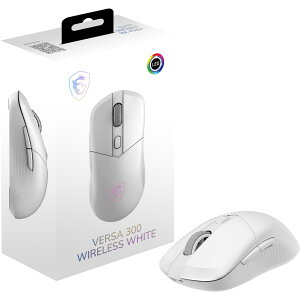 MSI VERSA 300 W WHITE ���C�����X �Q�[�~���O�}�E�X �y�� 60g �L�� ���� ���E�Ώ� MS0757