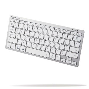 �G���R�� Bluetooth �}���`�y�A�����O �~�j�L�[�{�[�h �p���^�O���t�� �y�ʁE���^ 3�䓯���y�A�����O mac OS/iPad OS/Window OS�Ή� �V���o�[ TK-FBP102SV/EC