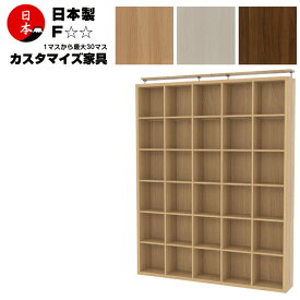 日本製 注文生産 コミック本棚 壁面収納 ファイルラック 高さ231～250cm（6段5列）