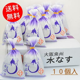 水なす浅漬10個入り(自宅用）期間限定送料無料（北海道、沖縄へは別途1000円送料が必要）