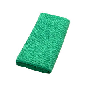 ベーシッククロス グリーン Lサイズ 400mm×400mm 洗車グッズ 洗車タオル マイクロファイバー マイクロファイバークロス 吹き上げタオル 洗車用品 超極細繊維クロス 極細繊維クロス マイクロク
