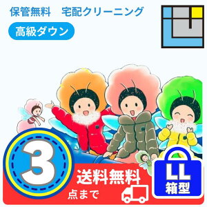 「宅配クリーニング ハイブランドダウン3点パック LL青箱型【モンクレール・カナダグース・タトラス・プラダ・グッチ等対応・保管無料】」