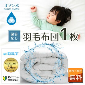 布団クリーニング 1枚 羽毛布団 クリーニング 布団 布団丸洗い ふとん丸洗い ふとんクリーニング 羽毛 シングル 宅配 宅配クリーニング ダニ退治 カビ除去 【送料無料　関東地方】