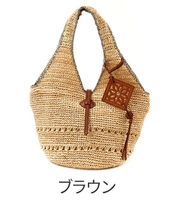 楽天市場】☆ genten ゲンテン バッグCrochet raffia（クロシェット 