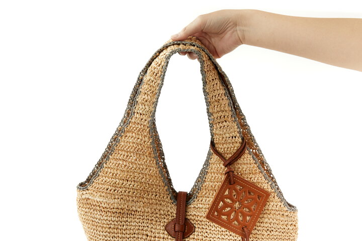 楽天市場】☆ genten ゲンテン バッグCrochet raffia（クロシェット 