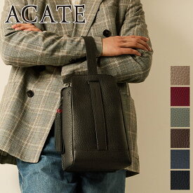 【アカーテ 安心の3年保証付】 ACATE アカーテ バッグNUOVO ノーヴォワンハンドルバッグ ACT-NUOVOメンズ 巾着バッグ クラッチバッグ セカンドバッグ イタリア製 ギフト プレゼント ブランド