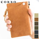 【選べる実用的ノベルティ付】 CORBO. コルボ 二つ折り 財布-CLAY Works Horse- クレイワークスホースL字ファスナー式 L型 小銭入れ付き 8JF-9979メンズ Suica ICOCA PiTaPa 日本製 ギフト ブランド プレゼント 軽量 大容量 ミドルウォレット