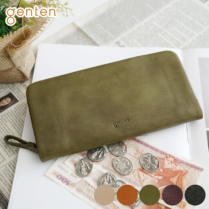 楽天市場】【選べるかわいいノベルティ付】 genten ゲンテン 長財布  