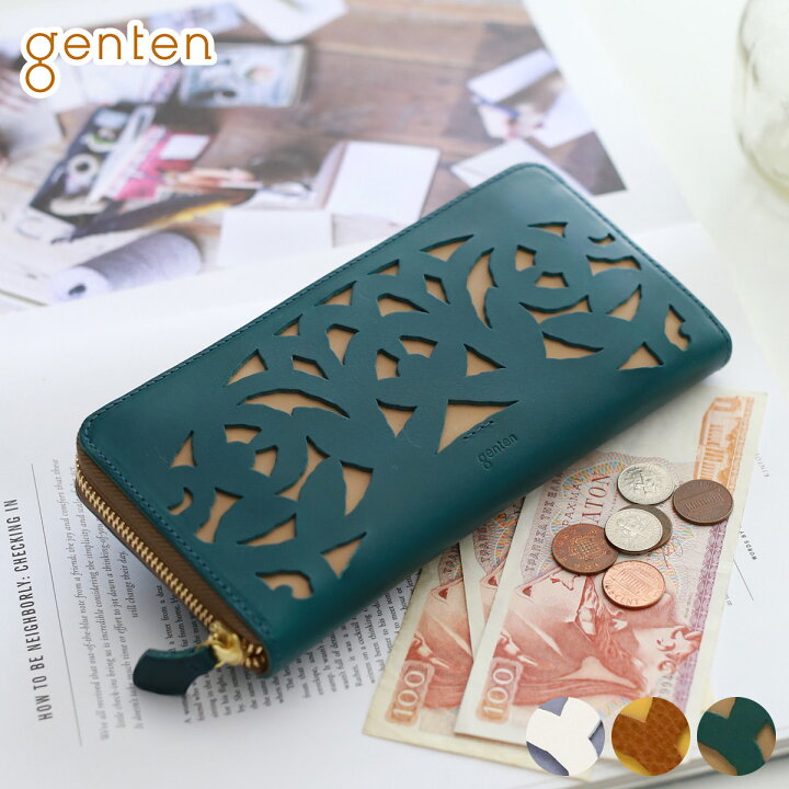 楽天市場】【選べるかわいいノベルティ付】 genten ゲンテン 長財布 