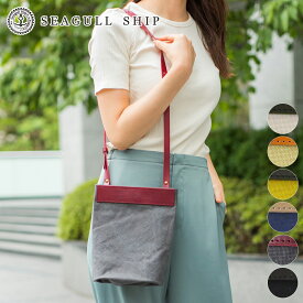 【安心の3年保証&プレゼント付】 SEAGULL SHIP シーガルシップ バッグ防水ドゥーマン 防水バイオクロス×栃木レザー ミニサコッシュ SMIC-030レディース ショルダーバッグ シーガル シップ BAGGY PORT バギーポート 男女兼用 ユニセックス