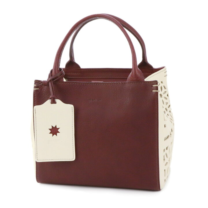 楽天市場】☆ genten ゲンテン バッグキュービックカットワーク 手さげ  