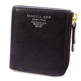 【安心の3年保証&プレゼント付】 SEAGULL SHIP シーガルシップ 財布イタリア バルサピアラックス 小銭入れ付きミニ財布（L字ファスナー） SZKM-1202レディース ミニマム財布 シーガル シップ BAGGY PORT バギーポート プレゼント 定番 本革 ナチュラル