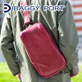 【選べる実用的ノベルティ付】 BAGGY PORT バギーポート バッグKOI コーアイ SLANTING 2WAY ボディーバッグ KOT-1009メンズ レディース ボディバッグ カーフレザー ショルダーバッグ ハンドバッグ 斜めがけ 日本製 男女兼用 ユニセックス