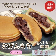 【送料無料】京都 むげん餅 粒あん まとめ買い 選べる5個 / 8個 セット【三源庵】もちもち 和菓子 スイー…